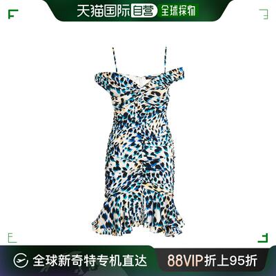 香港直邮Emanuel Ungaro 细肩带连衣裙 US3D35LAGOONMULTIMultico