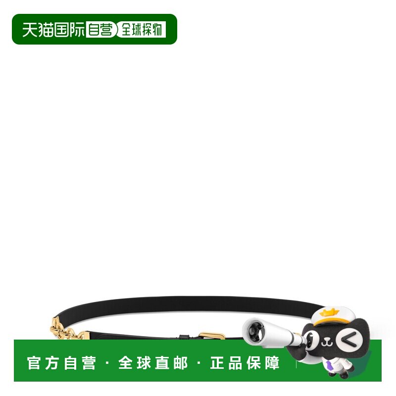 自营1h可退 欧洲直邮LV路易威登 Circle女士黑色金属老花图案腰带