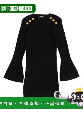 1h可退 香港直邮Balmain 巴尔曼 女童 长袖连衣裙 BX1D30Z3297