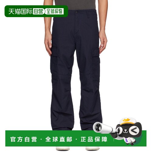 1h可退 香港直邮CARHARTT WIP 男士 海军蓝 Regular 工装裤 I0158
