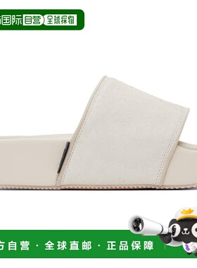 1h可退 香港直邮Y-3 女士 灰白色徽标拖鞋 GW8630 舒适时尚