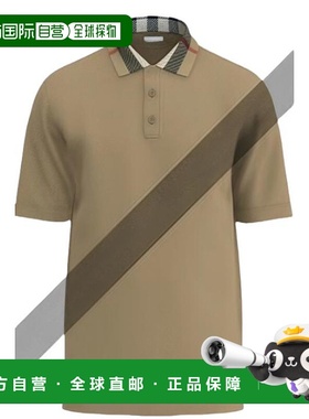 1h可退 香港直邮Burberry 巴宝莉 男士 格紋領短袖 Polo 衫 80959