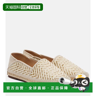 香港直邮MANOLO BLAHNIK 莫罗 伯拉尼克 女士 Espadra 拉菲草质感