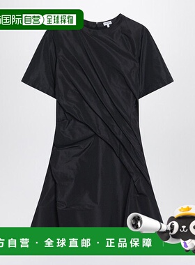 香港直邮LOEWE 罗意威 女士 黑色迷你立体剪裁连衣裙 S359Y09XJDP