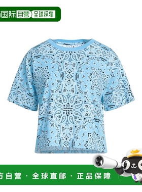 香港直邮Moschino 莫斯奇诺 女士 T恤 blue蓝色 舒适时尚