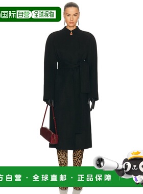 1h可退 香港直邮KHAITE 女士 Deena 大衣 7142547 black黑色 舒适