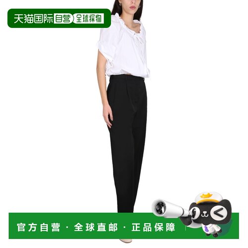 欧洲直邮TORY BURCH 女士休闲裤 144748001 SS2023 黑色 WOOL PAN