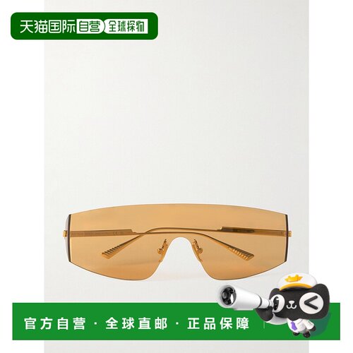 1h可退 Bottega Veneta 葆蝶家 男士 金色 Light Ribbon太阳镜