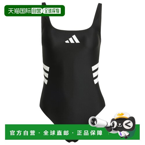 香港直邮ADIDAS 女士泳装 1504473BLACKWHITE CO 黑色泳衣