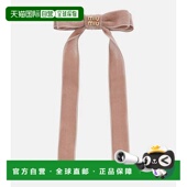香港直邮Miu Miu 缪缪 1h可退 女士 徽标天鹅绒蝴蝶结发卡