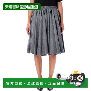 COROLLA 香港直邮Ami AMI 女士 巴黎羊毛法兰绒中长半身裙 Paris