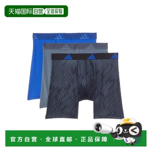 1h可退 香港直邮adidas 阿迪达斯 男士 Boxer Brief 运动合身细纤