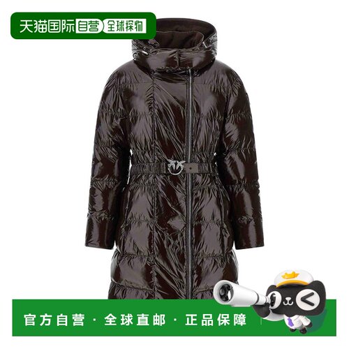 欧洲直邮PINKO 女士羽绒服 107222A3HCL72 AW2026 棕色 Buckle Do