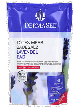 德国药房DERMASEL死海海盐薰衣草放松浴盐1包舒缓助眠正品