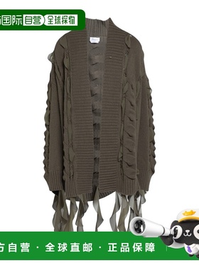 1h可退 香港直邮Blumarine 蓝色情人 女士 针织开衫 green绿色 舒