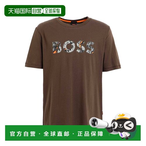 香港直邮BOSS 波士 男士 T恤 green绿色 舒适时尚