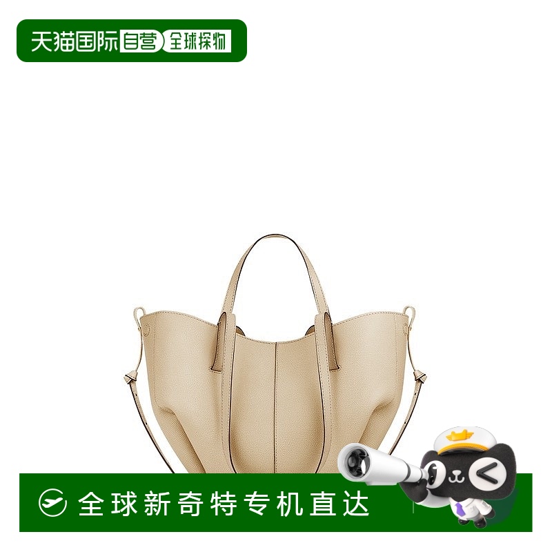 欧洲直邮POLENE Cyme Mini女士象牙米小牛皮手提包