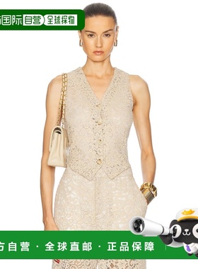 1h可退 香港直邮Blumarine 蓝色情人 女士 Rebrode 蕾丝马甲 A444