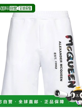 香港直邮mcqueen 亚历山大 麦昆 男士 短裤 white白色 舒适时尚