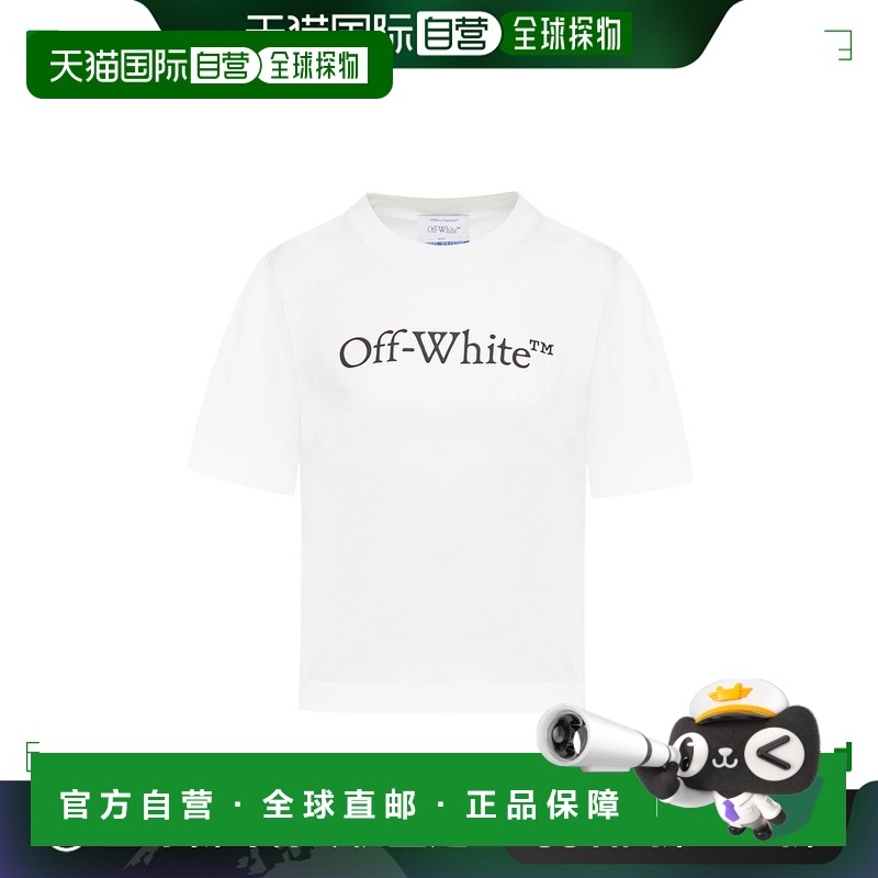 香港直邮Off-White 女士 印花圆领 T 恤 OWAA090C99JER004短袖