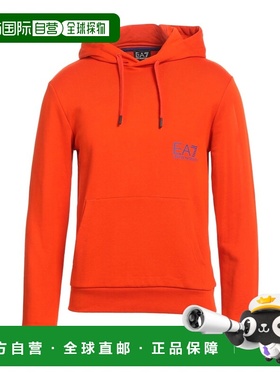 1h可退 香港直邮Ea7 男士 连帽卫衣 orange橙色 舒适时尚