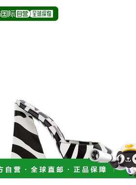 1h可退 香港直邮The Attico 女士 Attico Devon 斑馬紋涼鞋 231WS