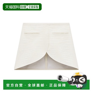 香港直邮Courreges 224LJU171CR0062 椭圆形鳄鱼纹印花迷你裙