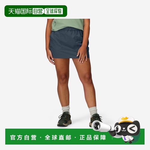 自营欧洲直邮Marmot土拨鼠 AirExchange女士钢蓝灰聚酯纤维速干短