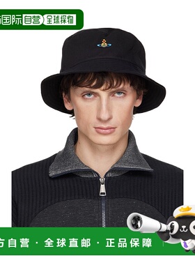 1h可退 香港直邮Vivienne Westwood 刺绣渔夫帽 81020009W01B3AW2