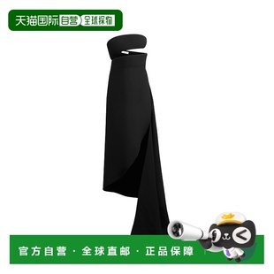 香港直邮Alaia AA9R13936T676羊毛长裙 流体螺旋连衣裙