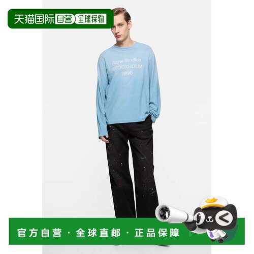 欧洲直邮ACNE STUDIOS(艾克妮) T-shirt à logo 1996 effet aero