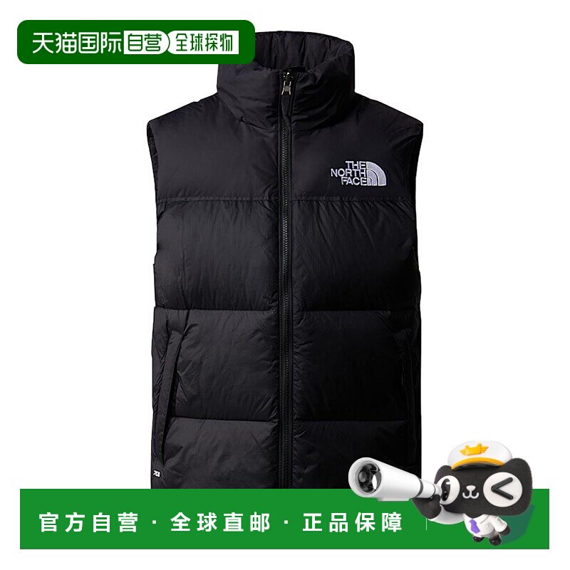 自营欧洲直邮The North Face/北面24新款 男士黑色尼龙可折叠风帽