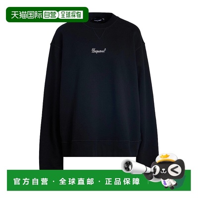 1h可退 香港直邮Dsquared2 二次方 女士 卫衣 black黑色 舒适时尚