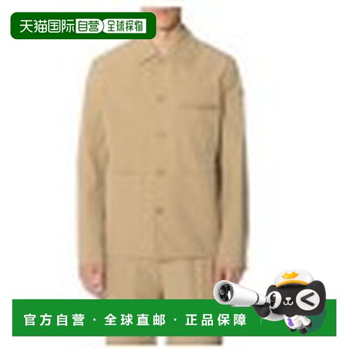 香港直邮MONCLER 男士衬衫 911G00030599EL202 SS2026 卡其色