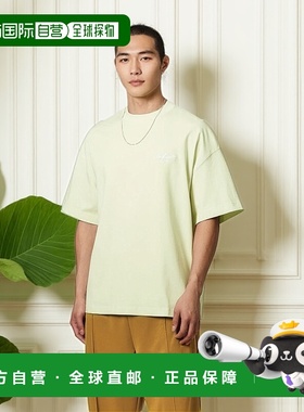 自营欧洲直邮Carhartt Wip 男士淡黄色棉短袖T恤针织