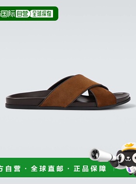 香港直邮MANOLO BLAHNIK 莫罗 伯拉尼克 男士 Chiltern 绒面革凉