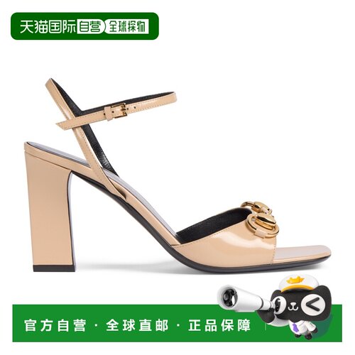 自营欧洲直邮GUCCI古驰 Generation Gucci女士米色皮革Signora凉