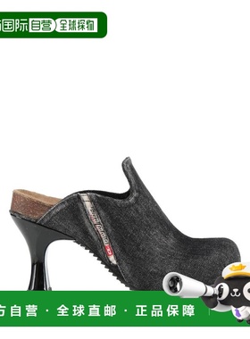 香港直邮Diesel 迪赛 女士 Mules 木屐 black黑色 舒适时尚