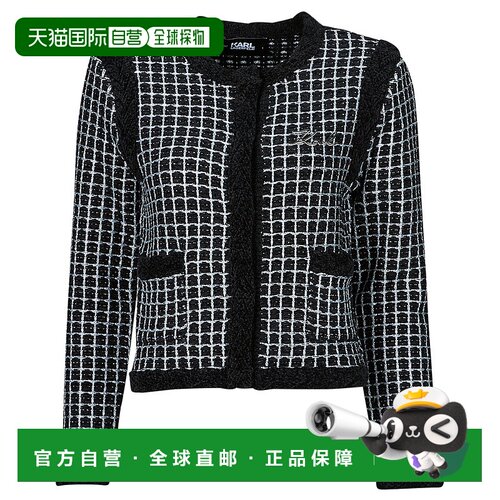 欧洲直邮Karl Lagerfeld 卡尔拉格斐 女士 classic boucle cardig