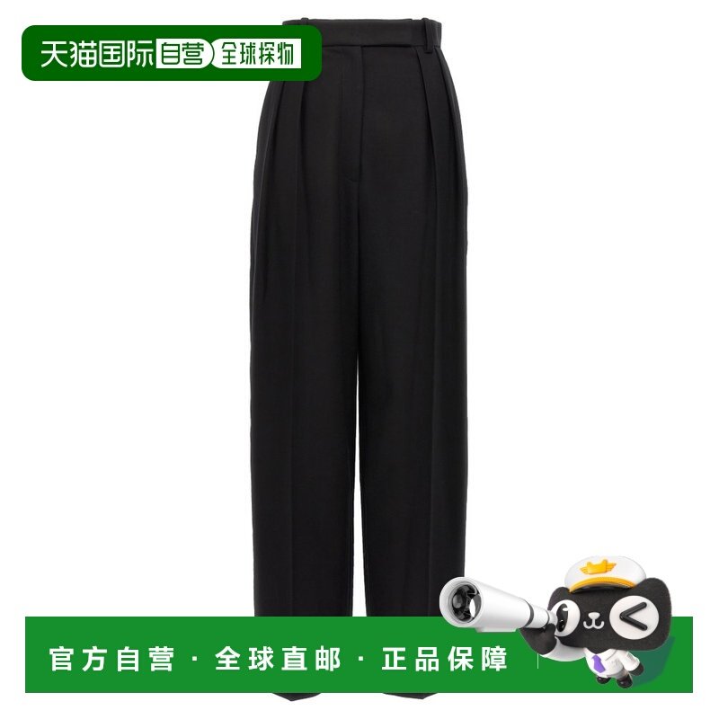 1h可退 香港直邮KHAITE 女士 腰带环休闲裤 3141548 black黑色 舒,女装/女士精品,休闲裤,淘宝优惠券,粉丝福利购,淘宝优惠卷