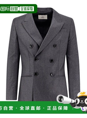 香港直邮Ami Paris 长袖西装外套 HBV006WV0023羊毛