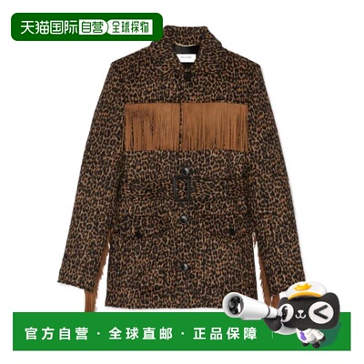 1h可退 香港直邮Saint Laurent 长袖流苏休闲夹克 630896Y3B52