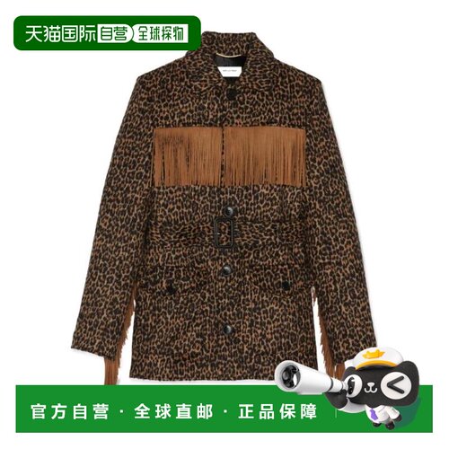 1h可退 香港直邮Saint Laurent 长袖流苏休闲夹克 630896Y3B52