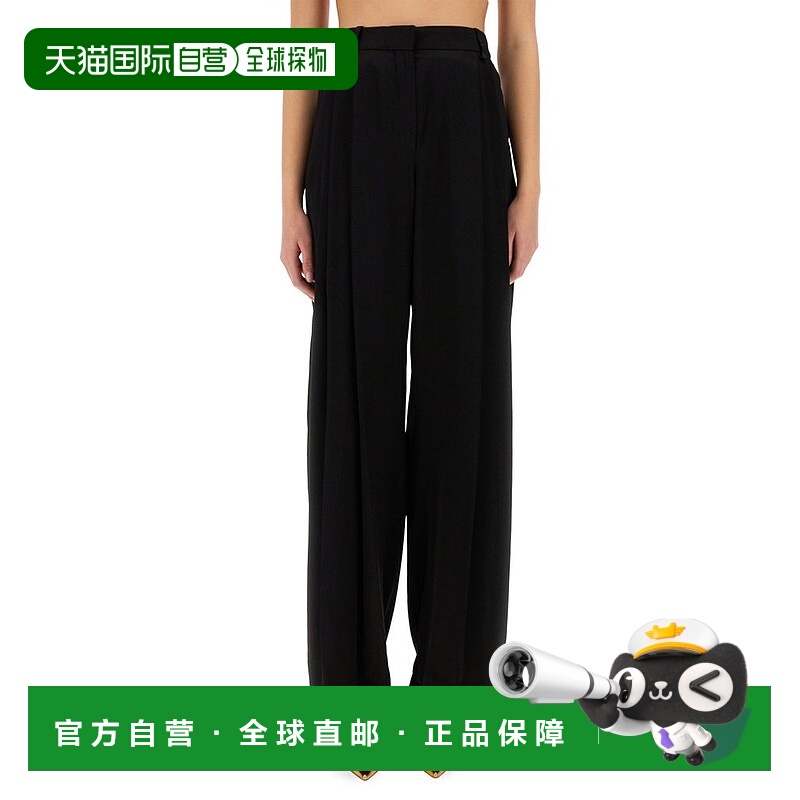 1h可退 香港直邮Nina Ricci 莲娜丽姿 女士 壓褶闊腿褲 25PCPA002