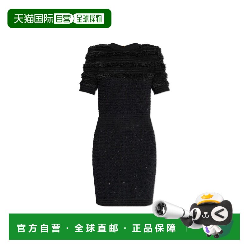 1h可退 香港直邮BALMAIN 女士连衣裙 FF1R6145KI740PA AW2025 黑