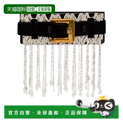 1h可退 Balmain 刺绣天鹅绒 Anthem 单肩包 HN1LB024AERV