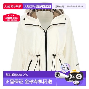 自营欧洲直邮BURBERRY 新年礼物 博柏利女士内部格纹兜帽风衣夹克