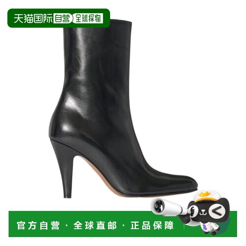 The Row Ornella 高跟短筒靴女靴 F1816SL1BLK