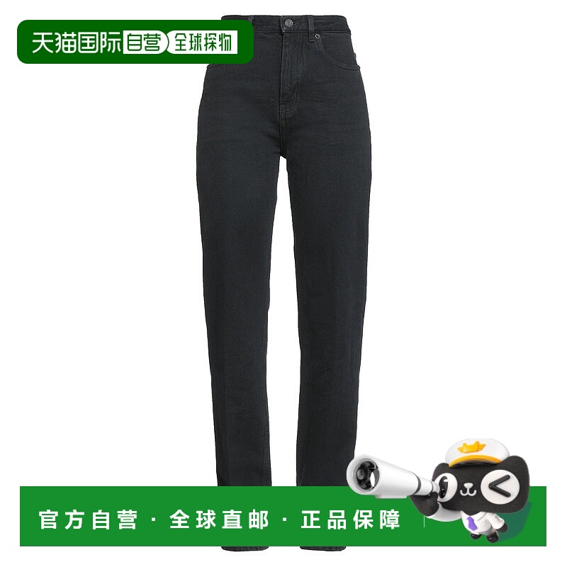 1h可退 香港直邮Saint Laurent 圣罗兰 女士 牛仔长裤 black黑色