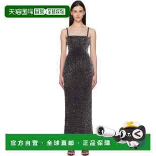 香港直邮alaia 女士 灰色 Sequin Knit 连衣裙 AA9R2897K149C吊带